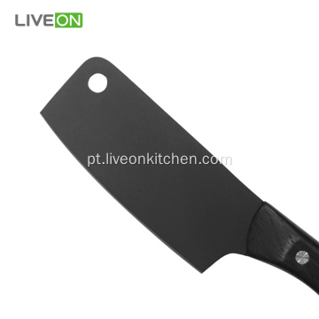 Black Oxide Wood Handle Conjunto de faca de queijo